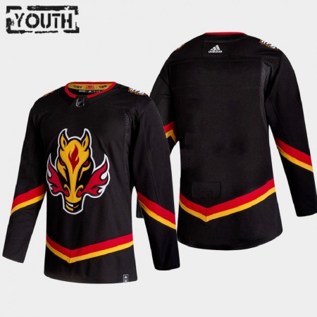 Kinder Eishockey Calgary Flames Trikot Blank 2020-21 Reverse Retro Authentic